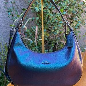 Coach Iridescent Blue Hobo Bag